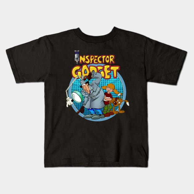 Go Go Gadget Action Exploring The Inspector Gadget Film Kids T-Shirt by Crazy Frog GREEN